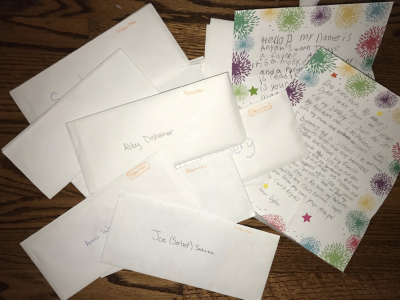 Harriton High School – January, 2016 – Pen Pals